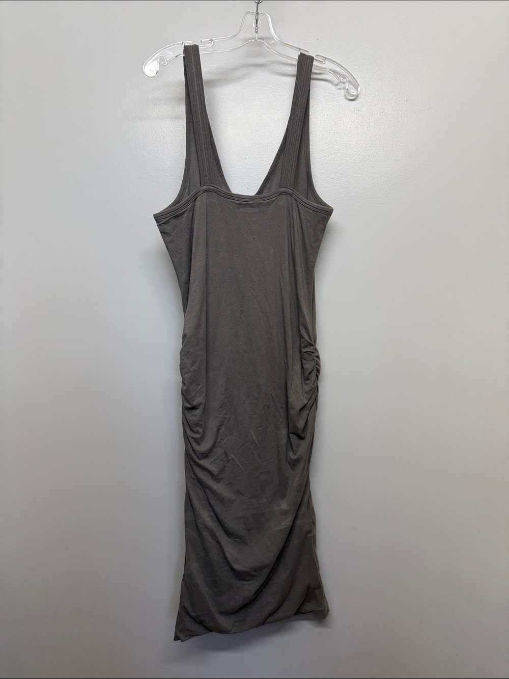 James Perse Cotton Sleeveless V-Neck Maxi Dress - Charcoal - Picture 7 of 7